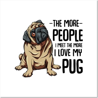 Pug Posters and Art